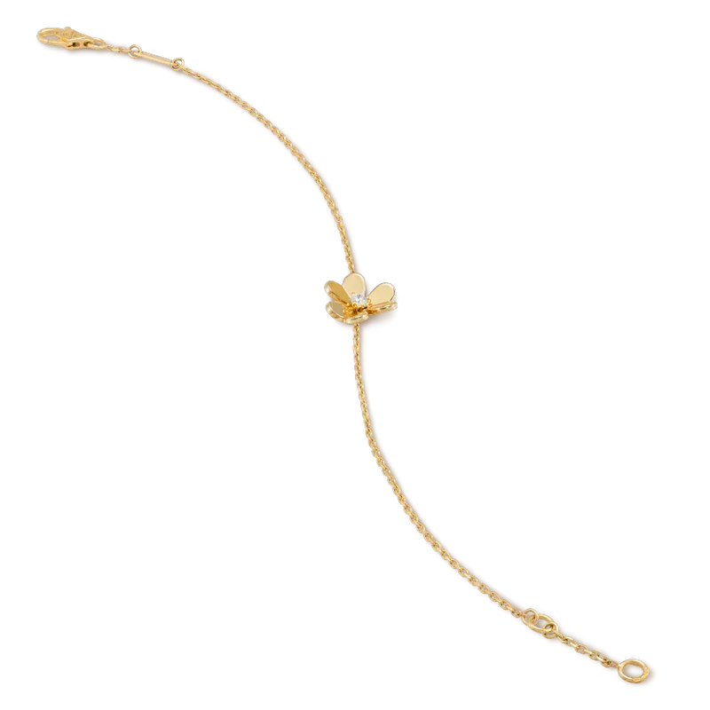 [⭐Mirelle]FRIVOLE GOLD FLOWER PINK MALACHITE BRACELET