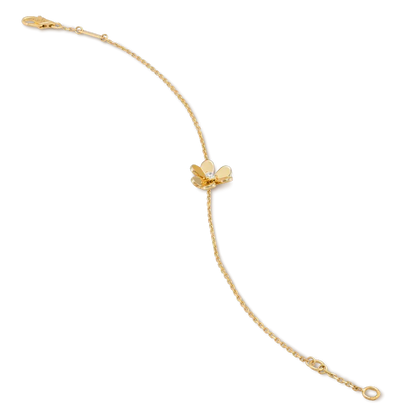 [⭐Mirelle]FRIVOLE GOLD FLOWER PINK MALACHITE BRACELET