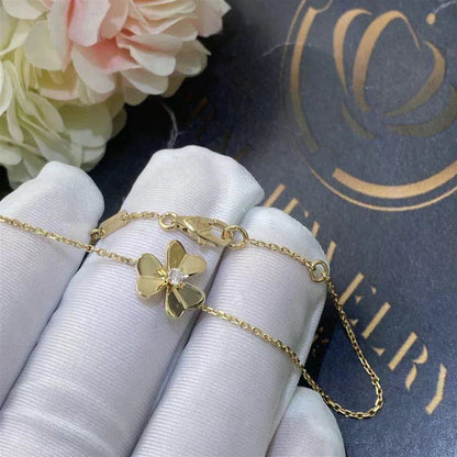 [⭐Mirelle]FRIVOLE GOLD FLOWER PINK MALACHITE BRACELET