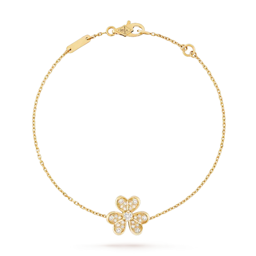 [⭐Mirelle]FRIVOLE GOLD FLOWER DIAMOND BRACELET