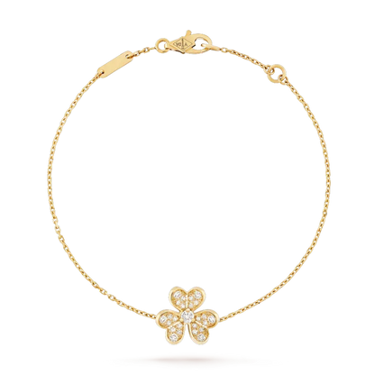 [⭐Mirelle]FRIVOLE GOLD FLOWER DIAMOND BRACELET