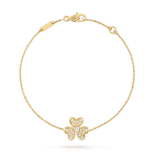 [⭐Mirelle]FRIVOLE GOLD FLOWER DIAMOND BRACELET