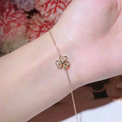 [⭐Mirelle]FRIVOLE GOLD FLOWER DIAMOND BRACELET