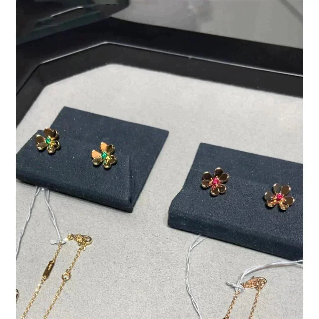[⭐Mirelle]FRIVOLE  FLOWER PINK EARRINGS