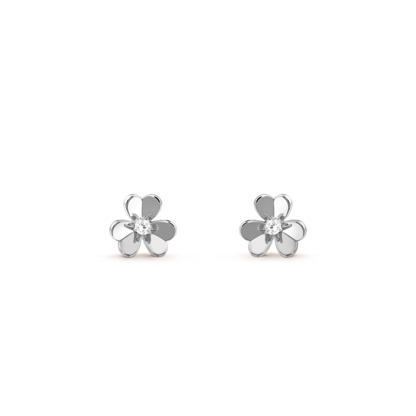 [⭐Mirelle]FRIVOLE MINI SILVER FLOWER EARRINGS