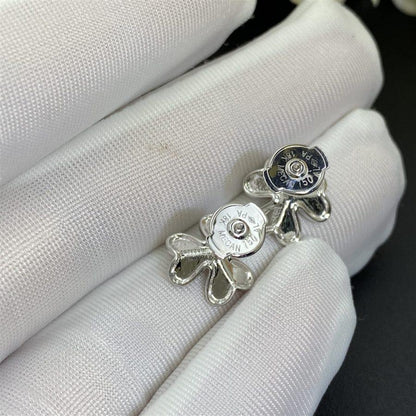 [⭐Mirelle]FRIVOLE MINI SILVER FLOWER EARRINGS