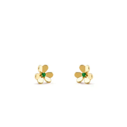 [⭐Mirelle]FRIVOLE  FLOWER MALACHITE EARRINGS