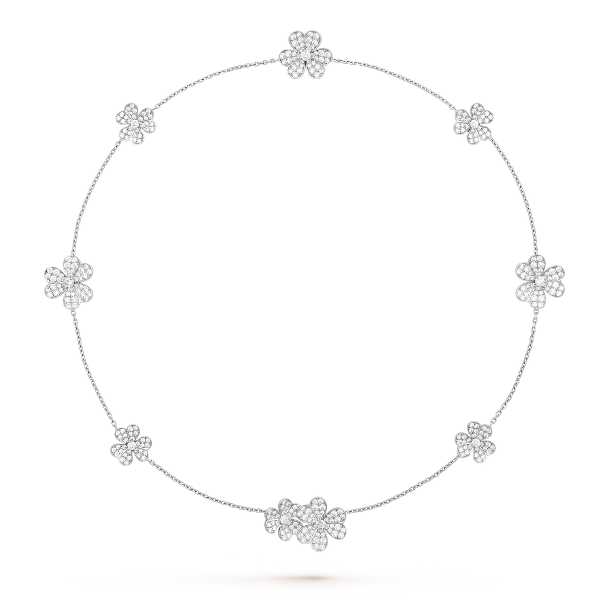 [⭐Mirelle]FRIVOLE SILVER 9 FLOWERS NECKLACE