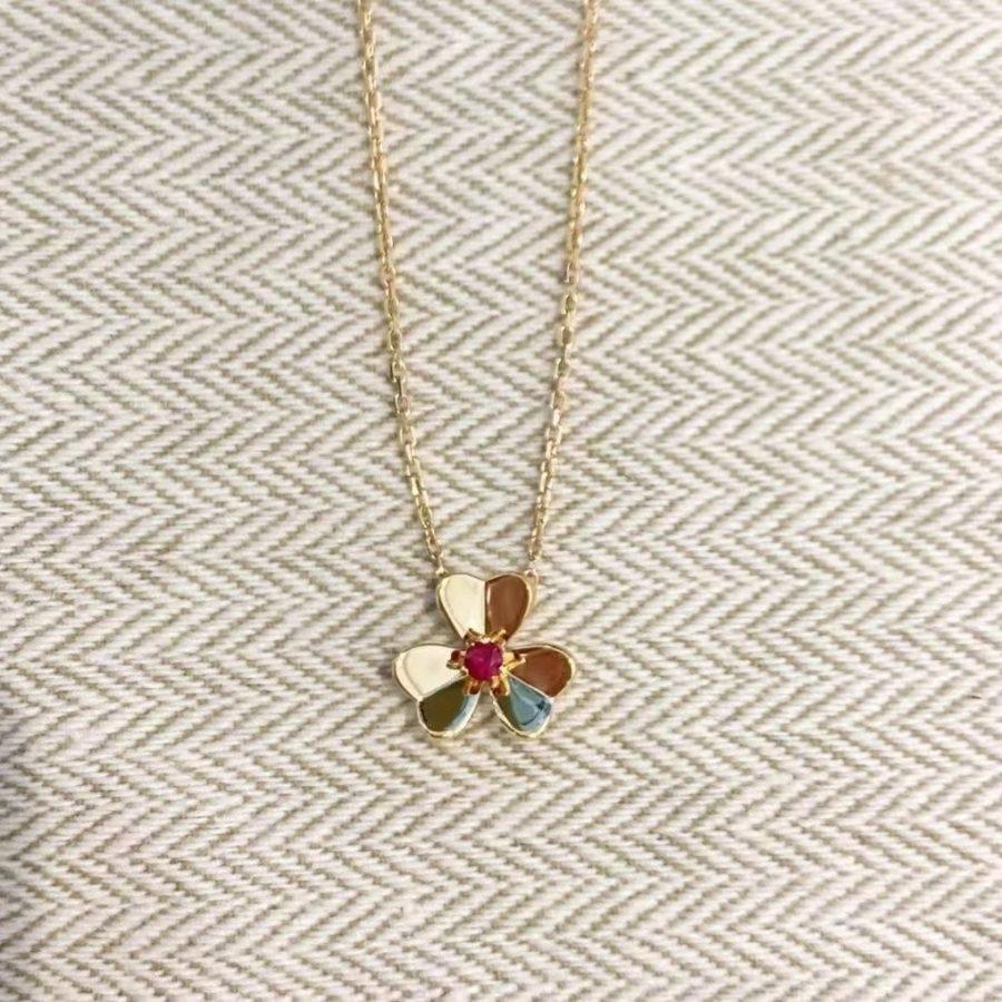 [⭐Mirelle]FRIVOLE GOLD FLOWER NECKLACE