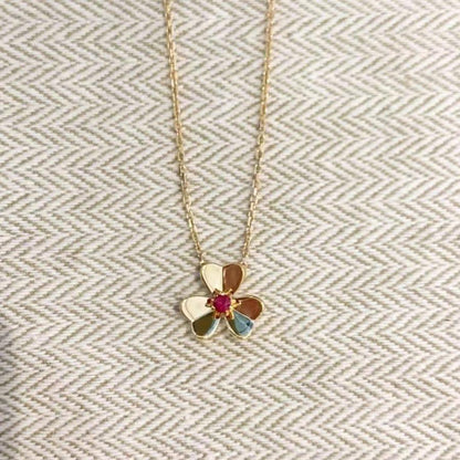 [⭐Mirelle]FRIVOLE GOLD FLOWER NECKLACE