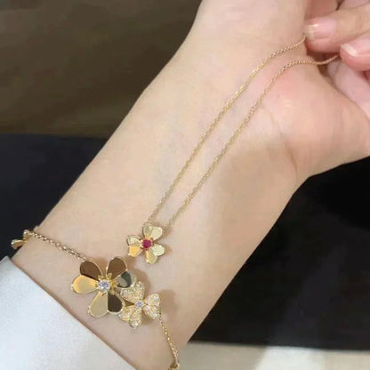 [⭐Mirelle]FRIVOLE GOLD FLOWER NECKLACE
