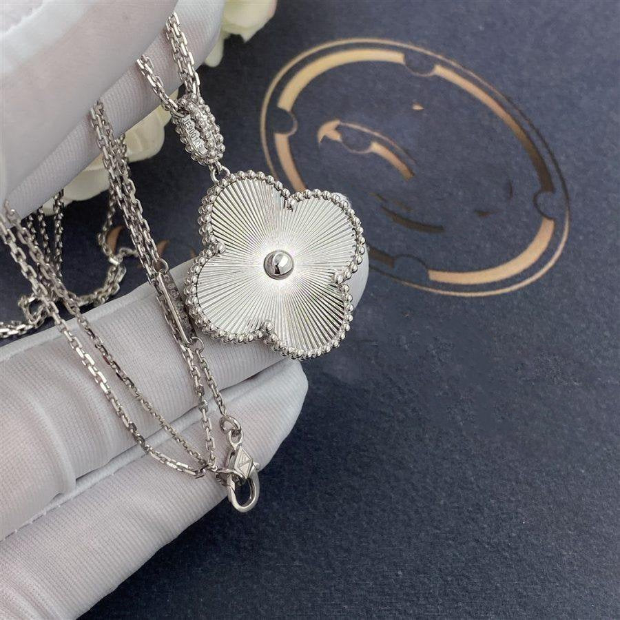 [⭐Mirelle]CLOVER 25MM SILVER BIG CLOVER NECKLACE