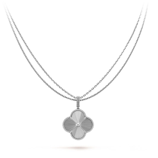 [⭐Mirelle]CLOVER 25MM SILVER BIG CLOVER NECKLACE