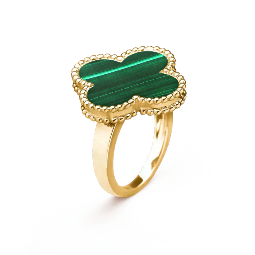[⭐Mirelle]CLOVER MALACHITE RING