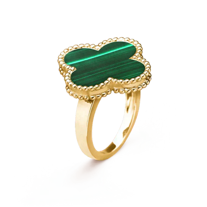 [⭐Mirelle]CLOVER MALACHITE RING