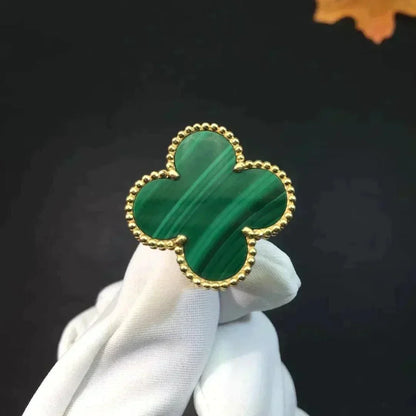 [⭐Mirelle]CLOVER MALACHITE RING