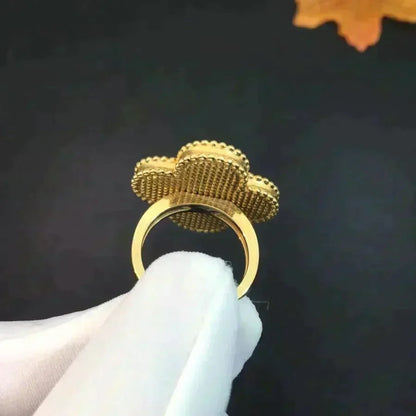 [⭐Mirelle]CLOVER MALACHITE RING