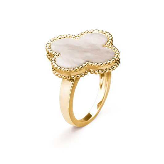 [⭐Mirelle]CLOVER WHITE MOP RING