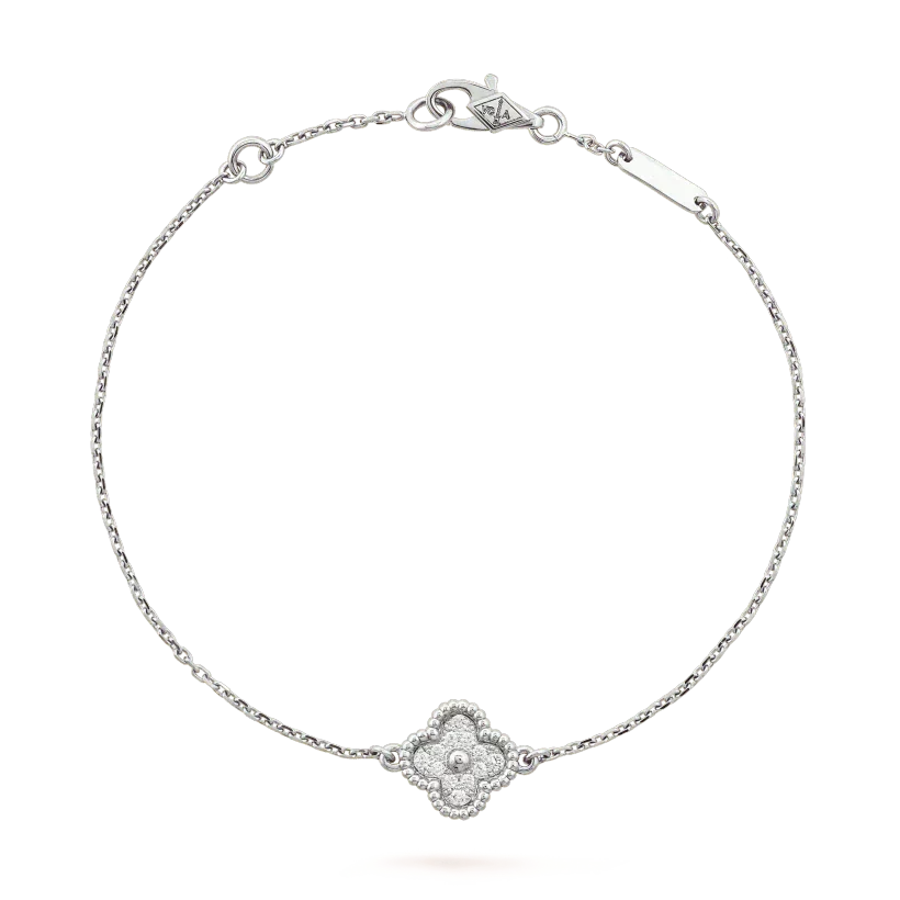 [⭐Mirelle]CLOVER  SINGLE FLOWER BRACELET SILVER