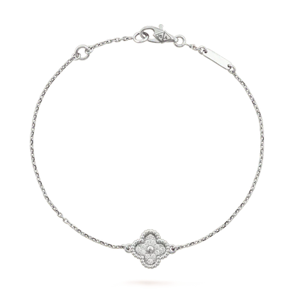 [⭐Mirelle]CLOVER  SINGLE FLOWER BRACELET SILVER