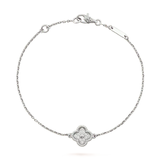 [⭐Mirelle]CLOVER  SINGLE FLOWER BRACELET SILVER