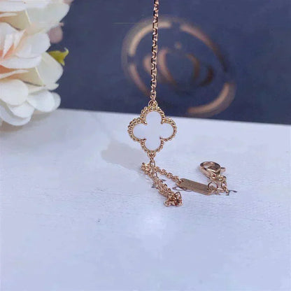 [⭐Mirelle]CLOVER WHITE MOP SINGLE FLOWER BRACELET