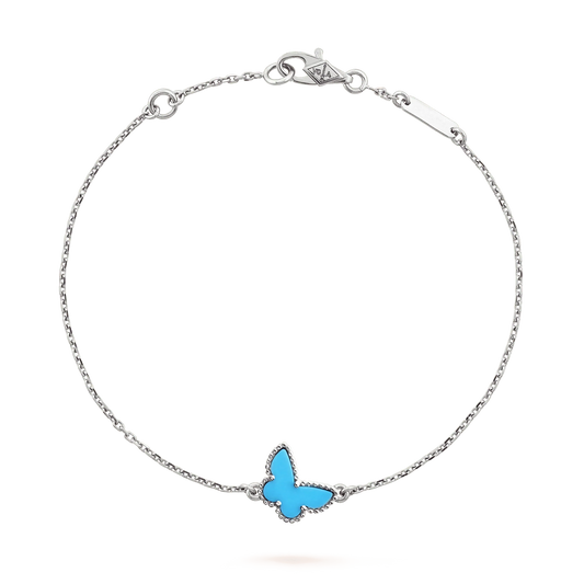[⭐Mirelle]BUTTERFLY TURQUOISE BUTTERFLY BRACELET SILVER
