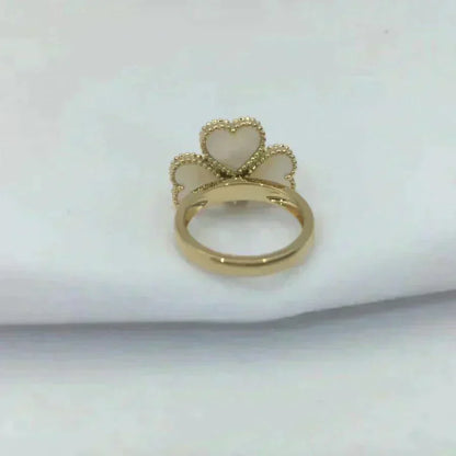 [⭐Mirelle]SWEET CLOVER WHITE MOP RING