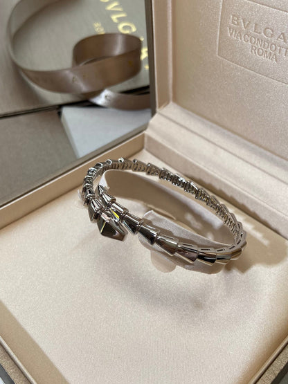[⭐Mirelle]SERPENTI VIPER SILVER BRACELET
