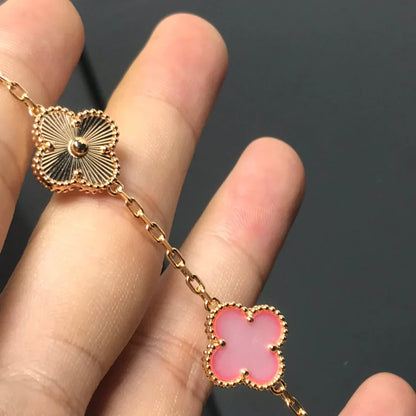 [⭐Mirelle] CLOVER 5 MOTIFS  PINK MOP BRACELET COLLECTION