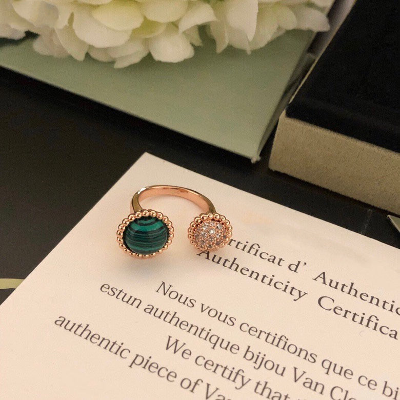 [⭐Mirelle]PERLEE COULEURS DIAMOND ROSE GOLD BETWEEN THE FINGER RING