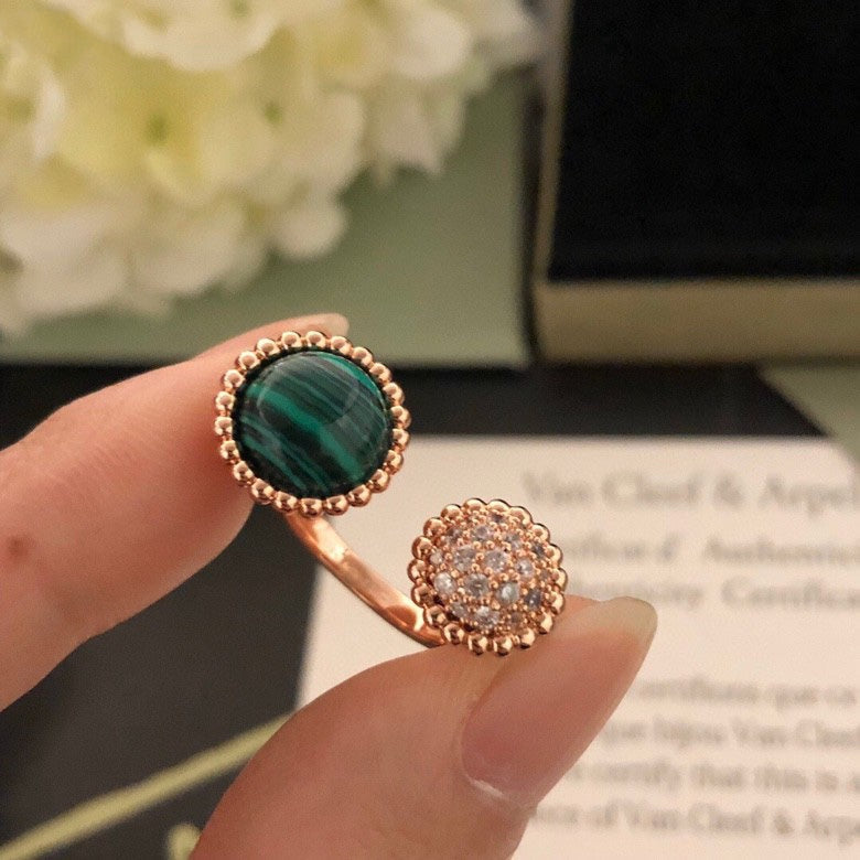 [⭐Mirelle]PERLEE COULEURS DIAMOND ROSE GOLD BETWEEN THE FINGER RING