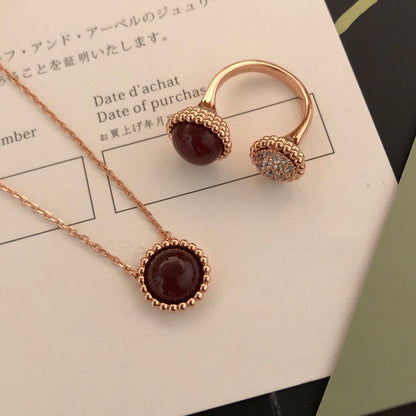 [⭐Mirelle]PERLEE COULEURS DIAMOND ROSE GOLD BETWEEN THE FINGER RING