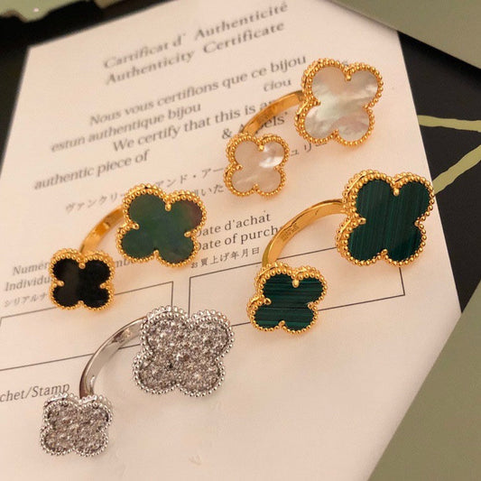 [⭐Mirelle]CLOVER BETWEEN THE FINGER RING