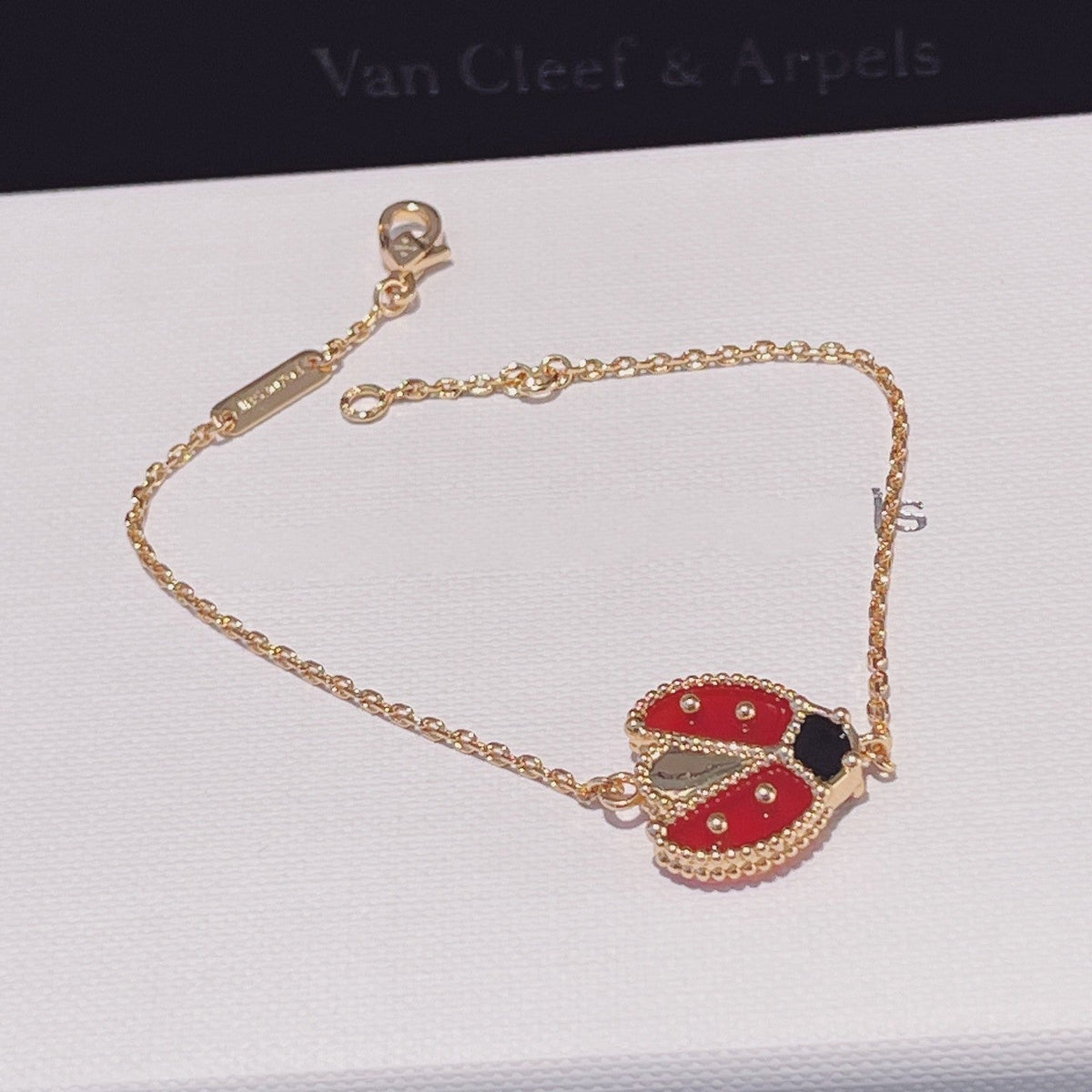 [⭐Mirelle]LUCKY SPRING 1 MOTIF PINK GOLD BRACELET