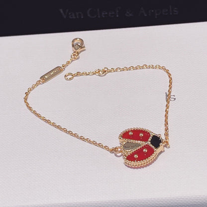 [⭐Mirelle]LUCKY SPRING 1 MOTIF PINK GOLD BRACELET