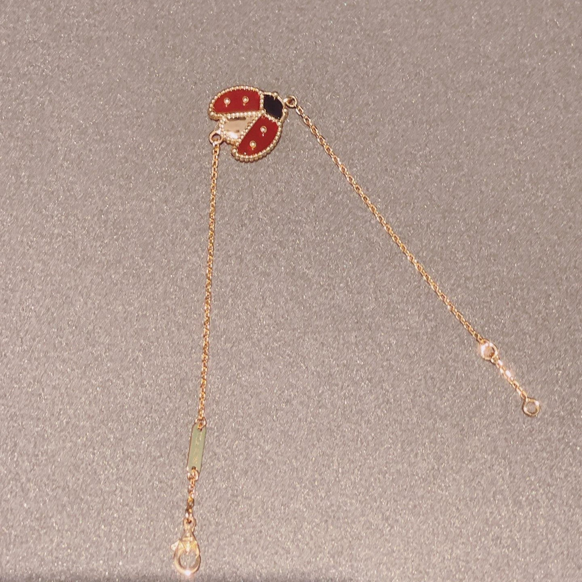 [⭐Mirelle]LUCKY SPRING 1 MOTIF PINK GOLD BRACELET