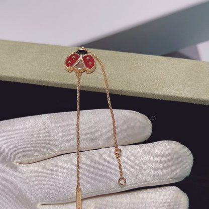 [⭐Mirelle]LUCKY SPRING 1 MOTIF PINK GOLD BRACELET