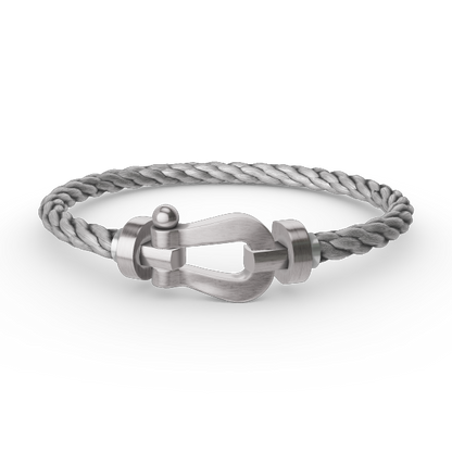 [⭐Mirelle]FORCE LARGE HORSESHOE NO DIAMOND BRACELET SILVER