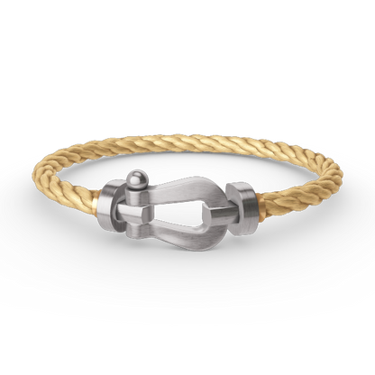[⭐Mirelle]FORCE LARGE HORSESHOE NO DIAMOND BRACELET SILVER