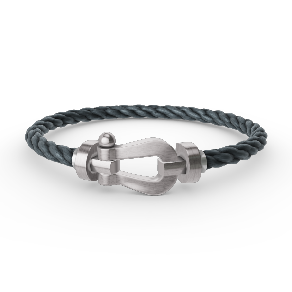 [⭐Mirelle]FORCE LARGE HORSESHOE NO DIAMOND BRACELET SILVER