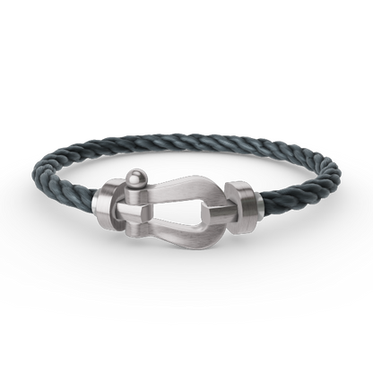 [⭐Mirelle]FORCE LARGE HORSESHOE NO DIAMOND BRACELET SILVER