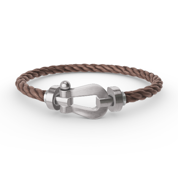 [⭐Mirelle]FORCE LARGE HORSESHOE NO DIAMOND BRACELET SILVER