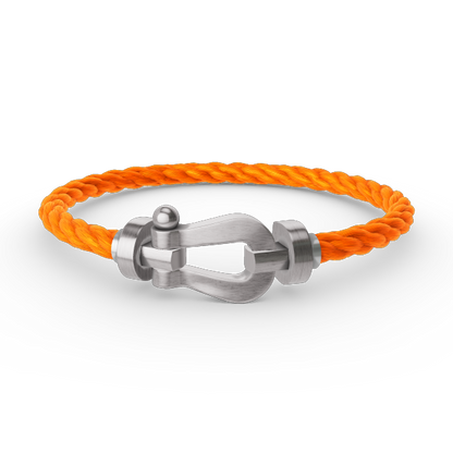 [⭐Mirelle]FORCE LARGE HORSESHOE NO DIAMOND BRACELET SILVER