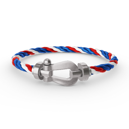 [⭐Mirelle]FORCE LARGE HORSESHOE NO DIAMOND BRACELET SILVER