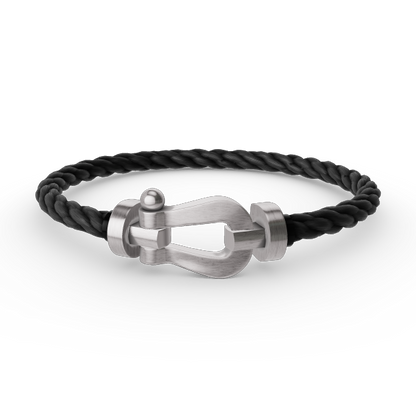 [⭐Mirelle]FORCE LARGE HORSESHOE NO DIAMOND BRACELET SILVER