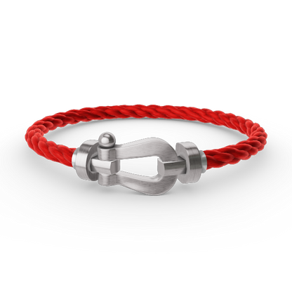 [⭐Mirelle]FORCE LARGE HORSESHOE NO DIAMOND BRACELET SILVER