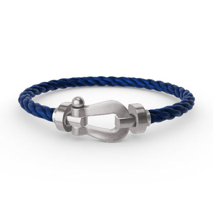 [⭐Mirelle]FORCE LARGE HORSESHOE NO DIAMOND BRACELET SILVER