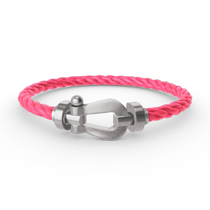 [⭐Mirelle]FORCE LARGE HORSESHOE NO DIAMOND BRACELET SILVER