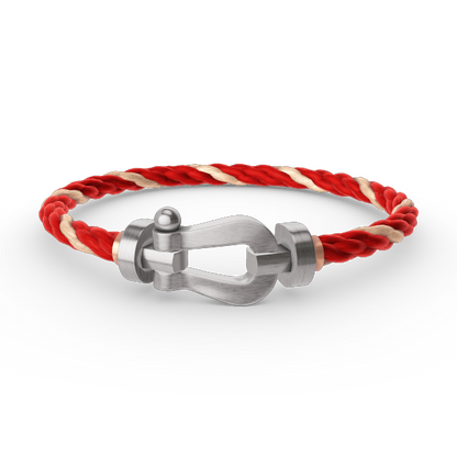[⭐Mirelle]FORCE LARGE HORSESHOE NO DIAMOND BRACELET SILVER